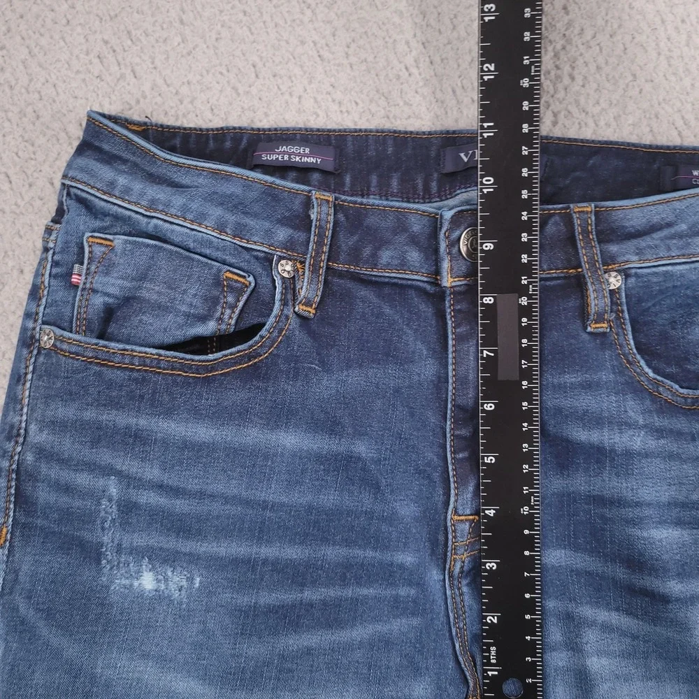 VIGOSS Jeans Size 31 Jagger Super Skinny Classic Fit Distressed Denim